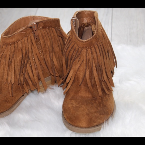 Soda JERVIS Suede Fringe Ankle Boots - Picture 1 of 6